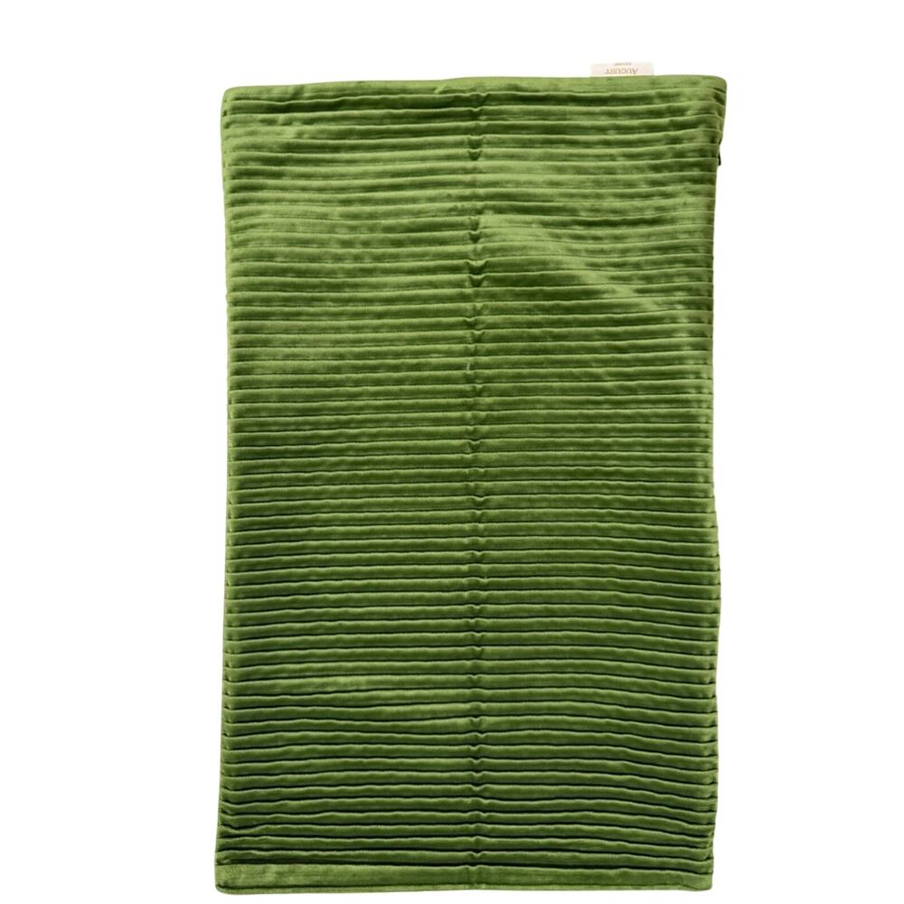 Lillian August Home Ribbed Velvet 15x22 Two Pillow Covers Set| Olive Green